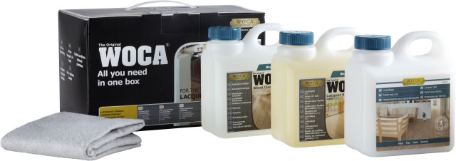 WOCA Clean and Care Kit for Oiled Floors - Natural